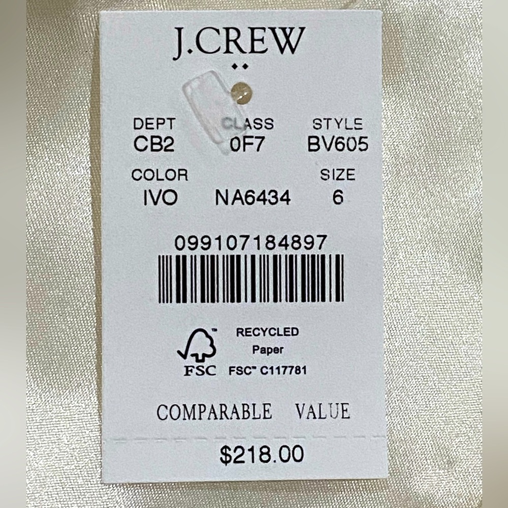 J. Crew Factory Faux Fur Coat Size 6 - Picture 12 of 16